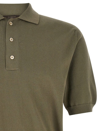 Bicolor Cotton Polo Shirt