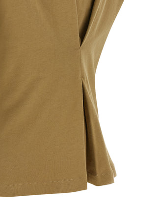 Camiseta marrón de algodón