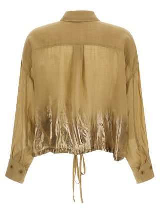 Brown Tencel Blouse