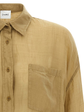 Brown Tencel Blouse