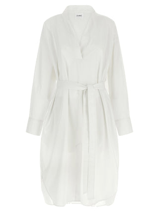 White Cotton Midi Dress