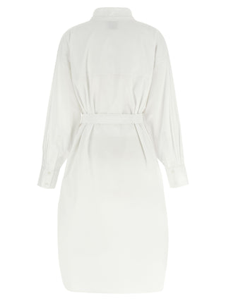 White Cotton Midi Dress