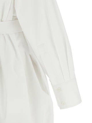 White Cotton Midi Dress