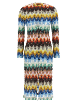 Multicolor Viscose Cardigan