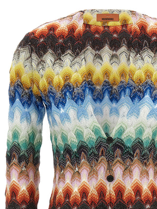 Multicolor Viscose Cardigan