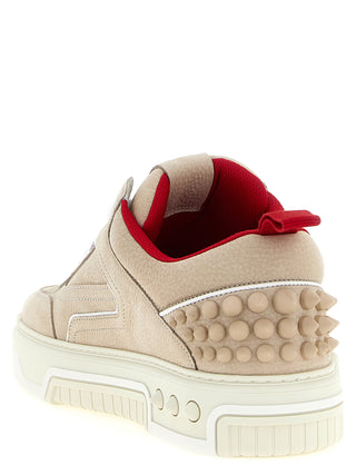 Beige Calfskin Athletic Sneakers