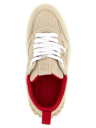 Beige Calfskin Athletic Sneakers