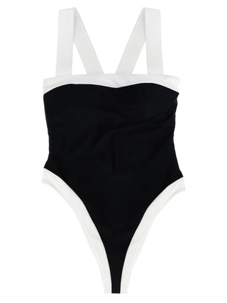 Bicolor Recycled Polyamide One-Piece Swimsuit