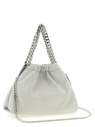 Bolso de mano de poliéster gris