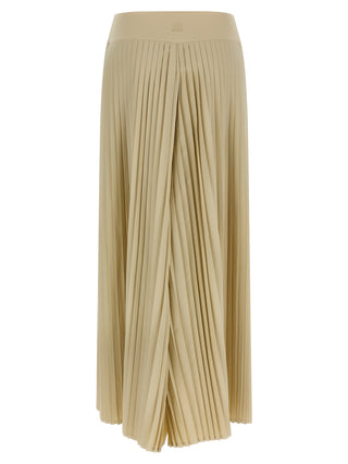 Beige Polyester Athletic Pants