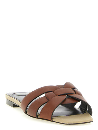 Chanclas de becerro marrón