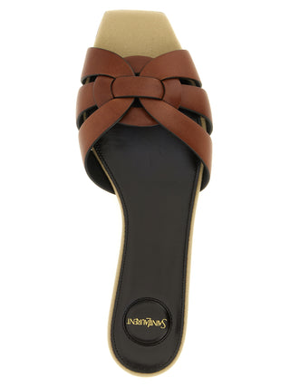 Chanclas de becerro marrón