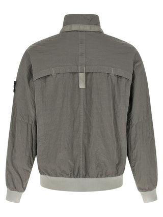 Gray Polyamide Bomber