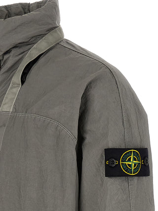 Gray Polyamide Bomber