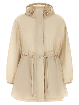 Beige Polyamide Shell Jacket