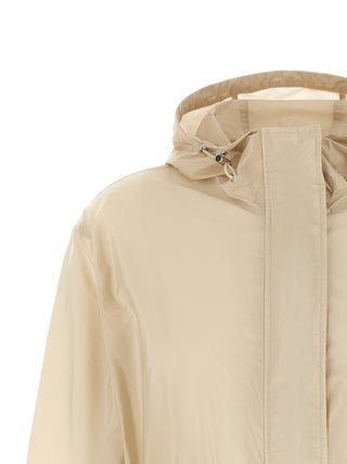 Beige Polyamide Shell Jacket