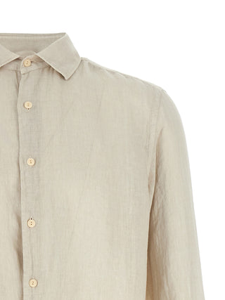 Beige Linen Blouse