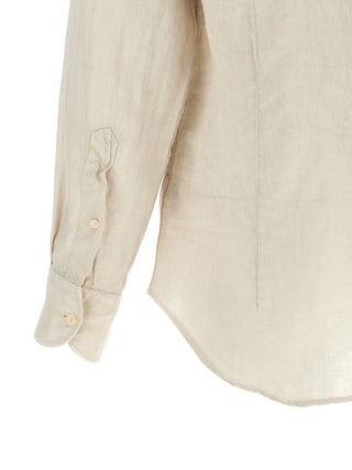 Beige Linen Blouse