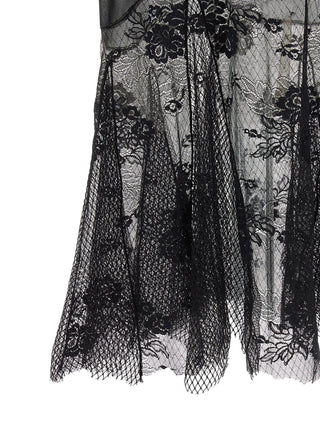 Black Cotton Midi Dress