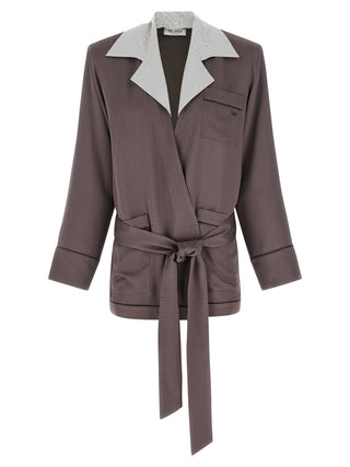 Purple Viscose Blazer
