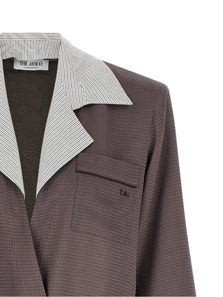 Purple Viscose Blazer