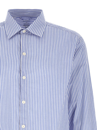 Blusa de algodón azul