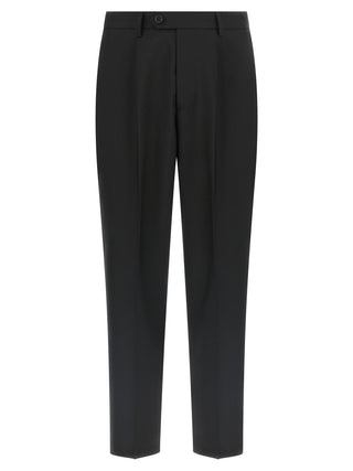 Pantalones de vestir de lana negra