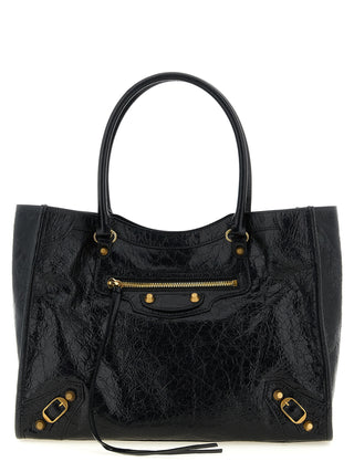 Black Lamb Leather Tote Bag