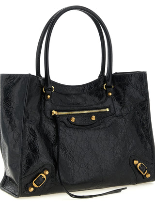 Black Lamb Leather Tote Bag