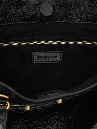 Black Lamb Leather Tote Bag