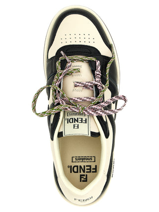 Zapatillas deportivas bicolor de piel de becerro