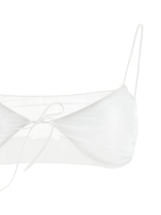 White Polyester Bikini