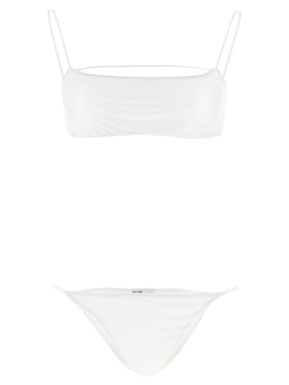 White Polyester Bikini