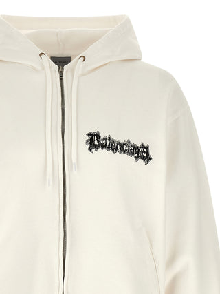 Sudadera blanca de algodón