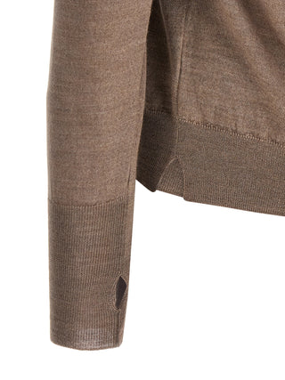 Gray Virgin Wool Cardigan