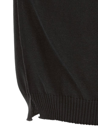 Black Cotton Cardigan