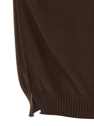 Brown Cotton Cardigan