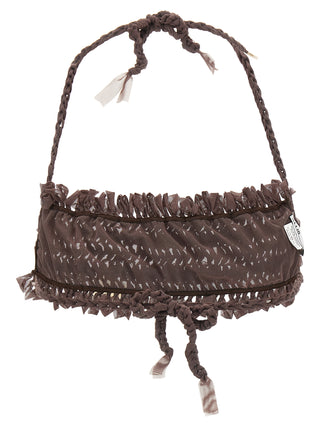 Brown Polyester Bikini