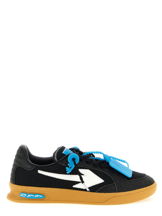 Black Polyester Athletic Sneakers
