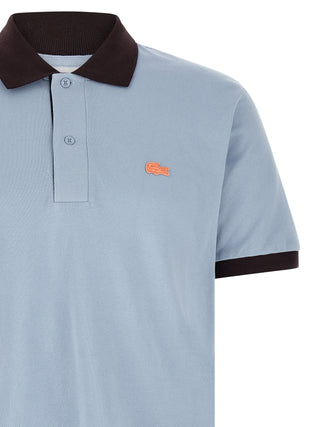 Blue Cotton Polo Shirt