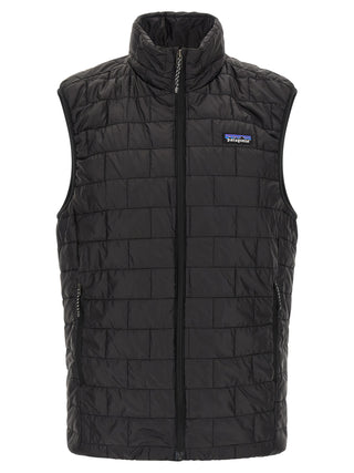 Black Polyester Sleeveless Jacket