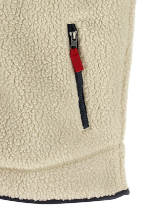 Beige Polyester Sleeveless Jacket