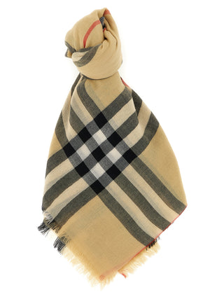Beige Wool Scarf