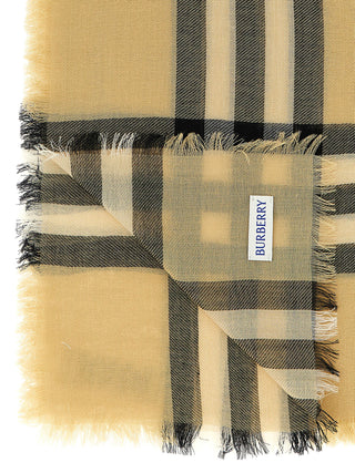 Beige Wool Scarf