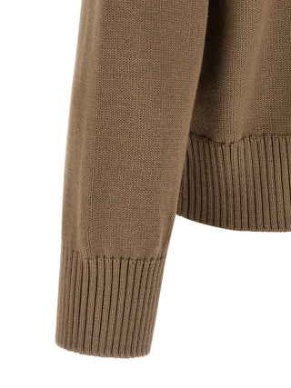 Cárdigan de lana beige