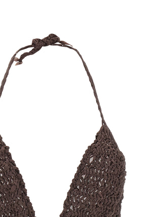 Brown Polyester Jumpsuit