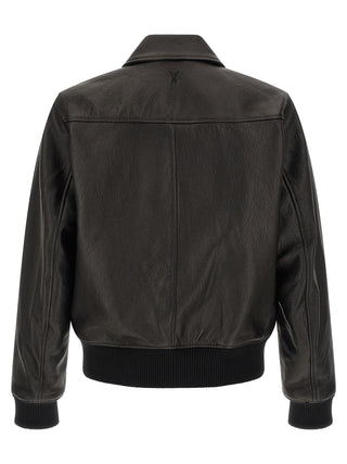 Black Lamb Leather Leather Jacket