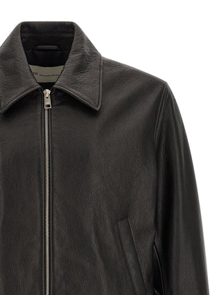 Black Lamb Leather Leather Jacket