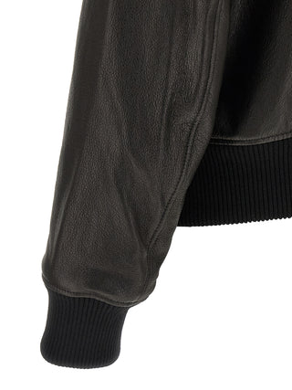 Black Lamb Leather Leather Jacket