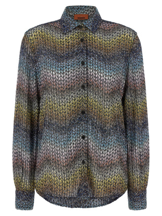 Blusa multicolor de viscosa